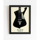 Quadro Guitarras Do Rock Ibanez Ps120 Paul Stanley Kiss