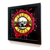 Quadro Guns N  Roses Contra Capa Do Disco De Vinil Lp E Cd