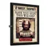 Quadro Harry Potter Sirius Black Wanted Poster Com Vidro