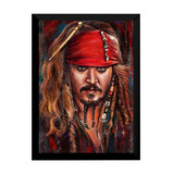 Quadro Jack Sparrow Piratas