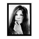 Quadro Janis Joplin Rara Foto Poster Moldurado 42x29 Cm