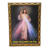 Quadro Jesus Misericordioso 56x76cm P Parede Sala Cozinha