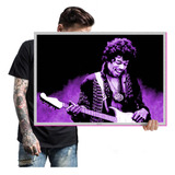 Quadro Jimi Hendrix Blues Legend Guitar