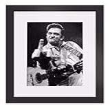 Quadro Johnny Cash Country 46x56cm Paspatur Anti Reflexo C72