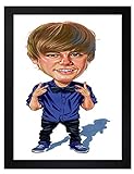 Quadro Justin Bieber Caricatura