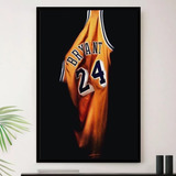 Quadro Kobe Lakers Lenda Camisa Decorativo A3 35x45cm