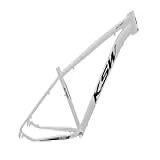 Quadro KSW XLT 100 Em Aluminio 6061 Bicicleta Mountain Bike Aro 29 Cabos Internos Suporte Para Garrafa Agua 17 Branco Preto