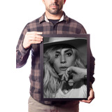 Quadro Lady Gaga Foto Rainha Do Pop Pôster Na Moldura