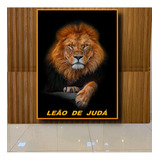 Quadro Leão De Judá90x60 Canvas 100