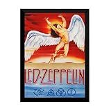 Quadro Led Zeppelin Banda Rock Poster Moldurado