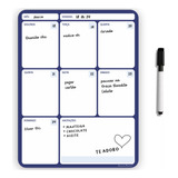 Quadro Lousa Magnetica Semanal Geladeira Planner Dieta