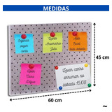 Quadro Lousa Magnético Imãs 60x45 Cm Fotos Recados Lembretes Cor Quadro Magnético Desenho Estrela Prateado Liso