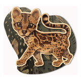 Quadro Madeira Infantil Gato