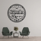 Quadro Mandala Decorativa Santa