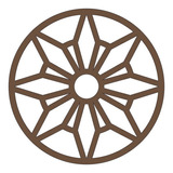 Quadro Mandala Decorativo 30cm Em Mdf 3mm - Cores