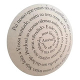 Quadro Mandala Pai Nosso 60cm Em Mdf Cru