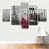 Quadro Marilyn Monroe Elvis Paris Preto E Branco Decoração