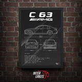 Quadro Mercedes C63 Amg