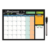 Quadro Metal Organizador Mensal Lousa Planner