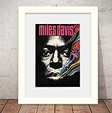 Quadro Miles Davis Jazz 56x46cm Vidro
