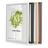 Quadro Moldura A3 30x42 Certificado Poster C Vidro 1 linha