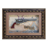 Quadro Moldura Armas Atingas