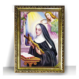 Quadro Moldura Exclusiva Santa Rita De Cassia Decorativo