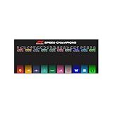 Quadro Moldura Expositor Em Acrílico Carros F1 Speed Champions- Horizontal 100x40cm- Acompanha 20 Fixadores -Tipo E-