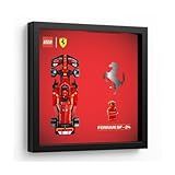 Quadro Moldura Expositor Para Carros F1 Speed Champions- Acompanha 20 Fixadores Com Fita 3M- 27x27cm -Ferrari-