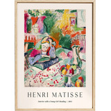 Quadro Moldura Henri Matisse Mulher Lendo