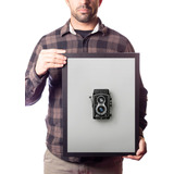 Quadro Moldurado Câmera Vintage Rolleiflex Decoração A3