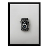 Quadro Moldurado Câmera Vintage Rolleiflex Decoração