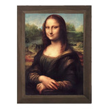 Quadro Moldurado Mona Lisa Leonardo Da Vinci