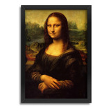 Quadro Mona Lisa Leonardo Da Vinci Quarto Sala C Moldura A3