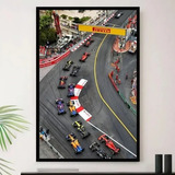 Quadro Monaco Formula 1 Pista Corrida Decorativo A4 23x33cm