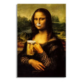 Quadro Monalisa Cerveja Painel