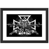 Quadro Motorhead Lemmy Simbolo Logo Rock Cruz Caveira 45x60