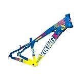 Quadro Mtb Vikingx Dirt Jump Tuff X 25 Aro 26 Azul E Amarelo 13 5