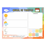 Quadro Mural De Tarefas Rotina E Comportamento Infantil