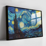 Quadro Noite Estrelada Van Gogh Com Vidro