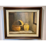 Quadro Óleo Sobre Tela Colado Em Eucatex Cozinha Interiorana