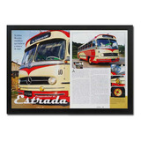 Quadro Ônibus Antigo Mercedes Benz O321 1962 Matéria Revista