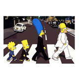 Quadro Os Simpsons Beatles