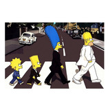 Quadro Os Simpsons Beatles