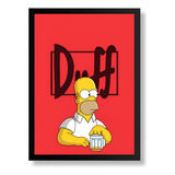 Quadro Os Simpsons Homer Cerveja Duff