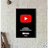 Quadro P  Cenário Youtube Nome Do Canal E Inscritos
