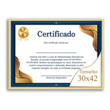 Quadro Padrão A3 30x42 Moldura Aluminio Com 2 Vidros Diploma