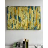 Quadro Painel Peça Única Pintado A Mão Acrílico