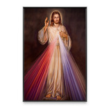 Quadro Para Altar Jesus Cristo Misericordioso Religioso Sala