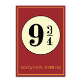 Quadro Para Quarto Harry Potter Placa 9 3 4 Em Mdf